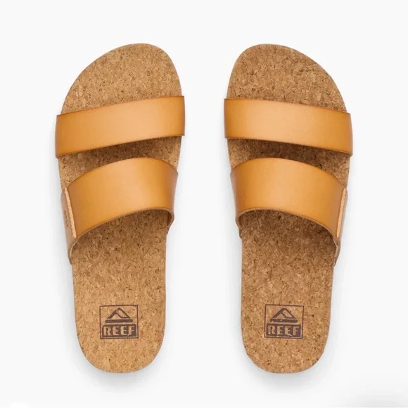 Reef Cushion Vista Hi Women's Sandals Natural NWT - Picture 6 of 14